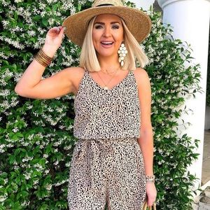 Animal print romper from Pink Possum boutique